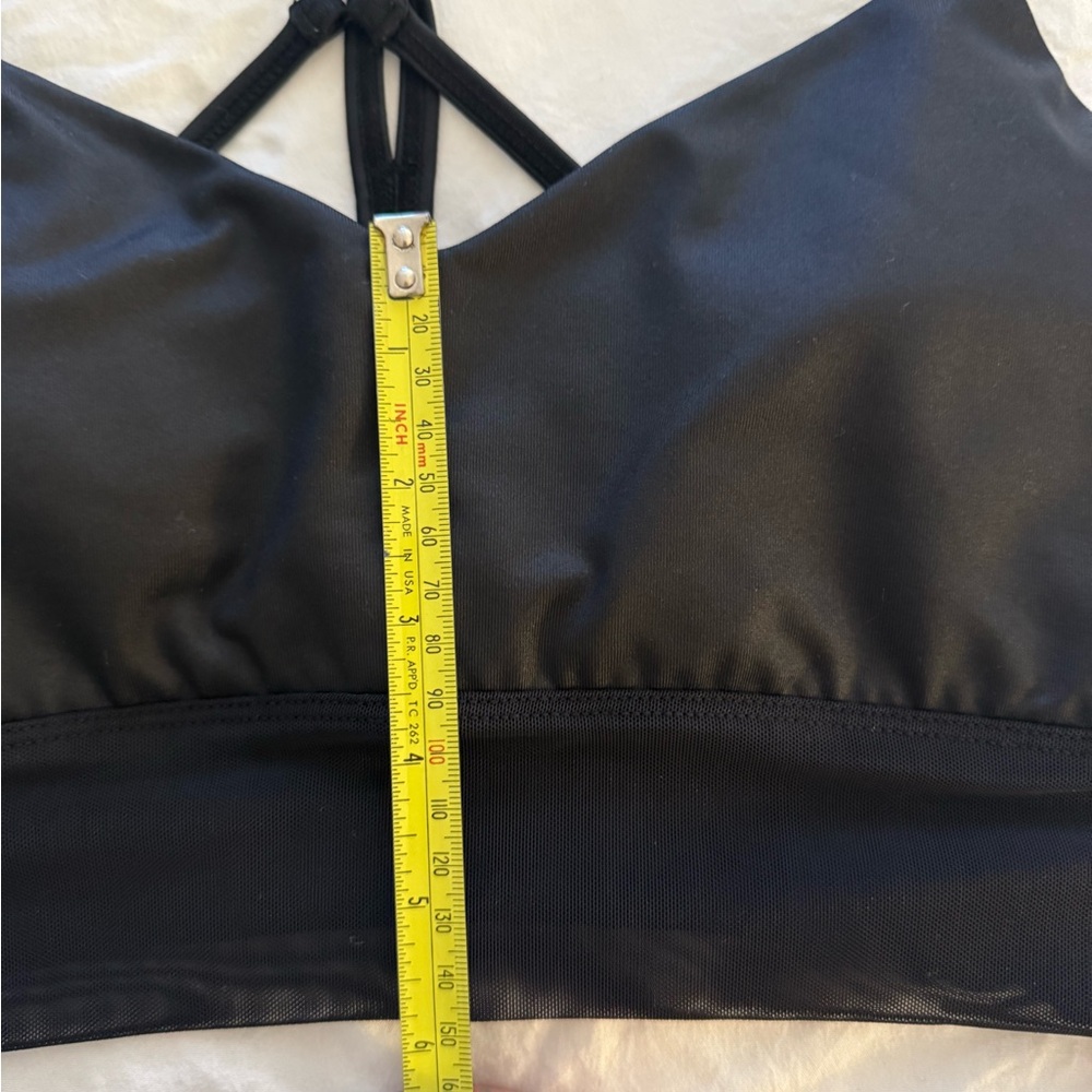 Alo Yoga Black Sheer Sports Bra - Picture 6 of 6